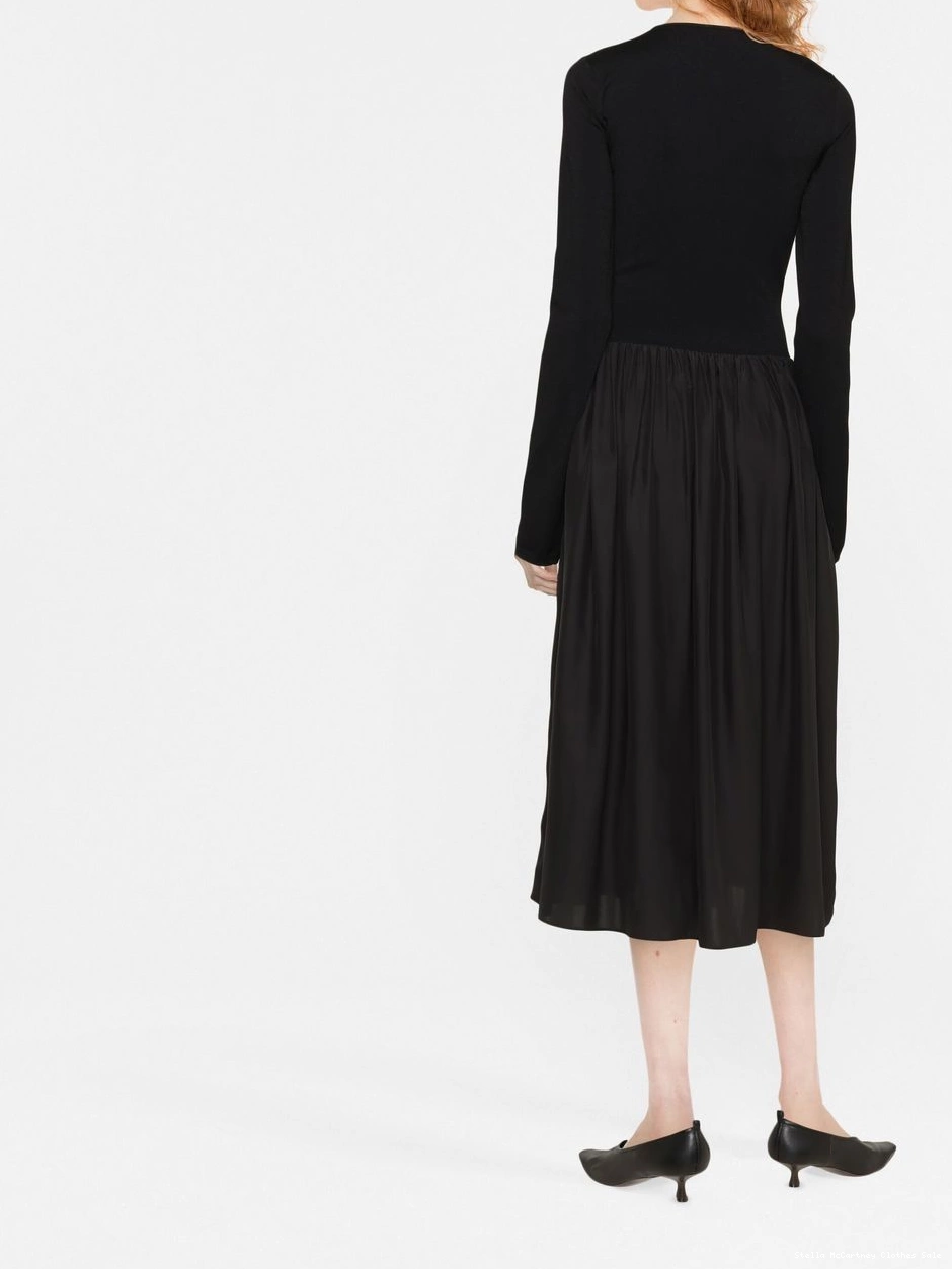 Cheap Women long-sleeved dress panelled Stella midi McCartney 0819